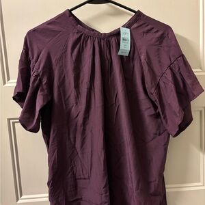 LOFT Rich Plum Blouse